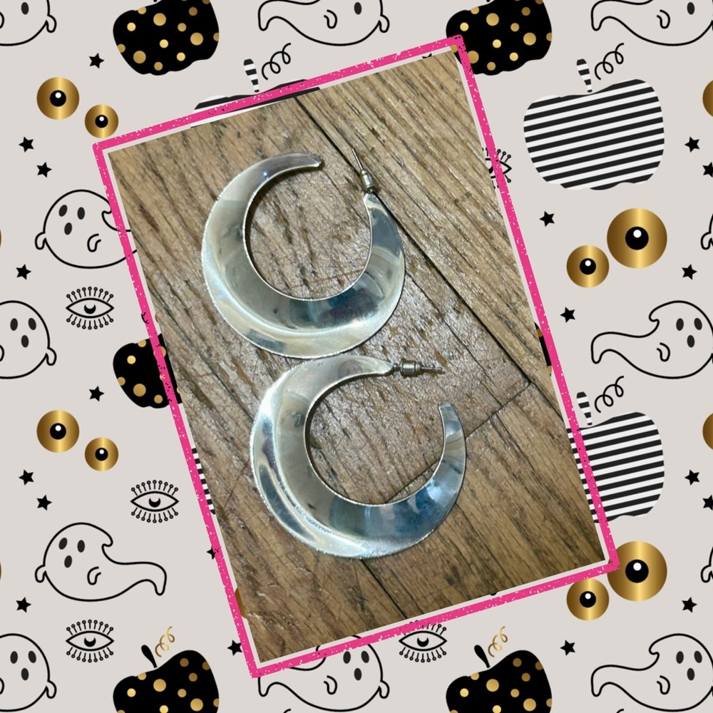 Silver Hoop Earrings